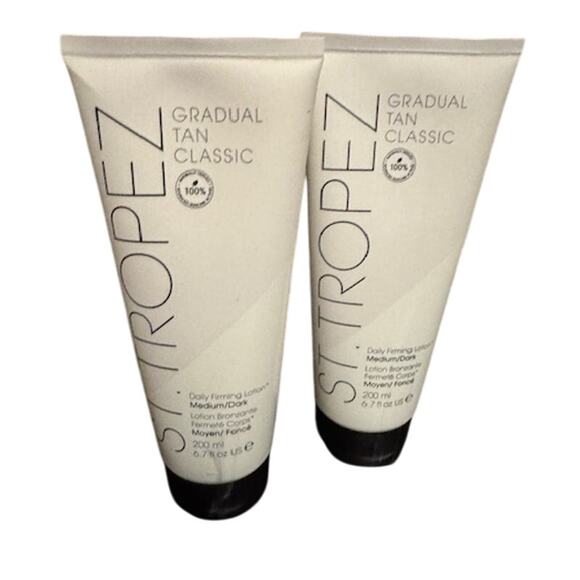 NEW 2 Bundle St Tropez Gradual Tan Classic 6.7oz Daily Firming Lotion Med Dark - Picture 1 of 5